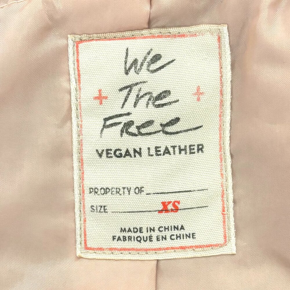NWOT We The Free Wild Rose Vegan Suede Bomber, Chestnut, Size XS - Picture 10 of 11